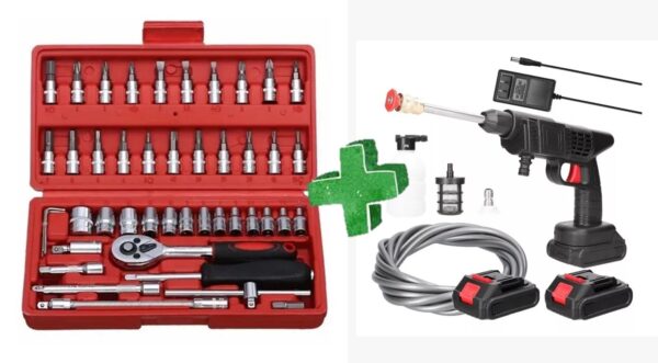 Combo Hidrolavadora Destornillador Electrico