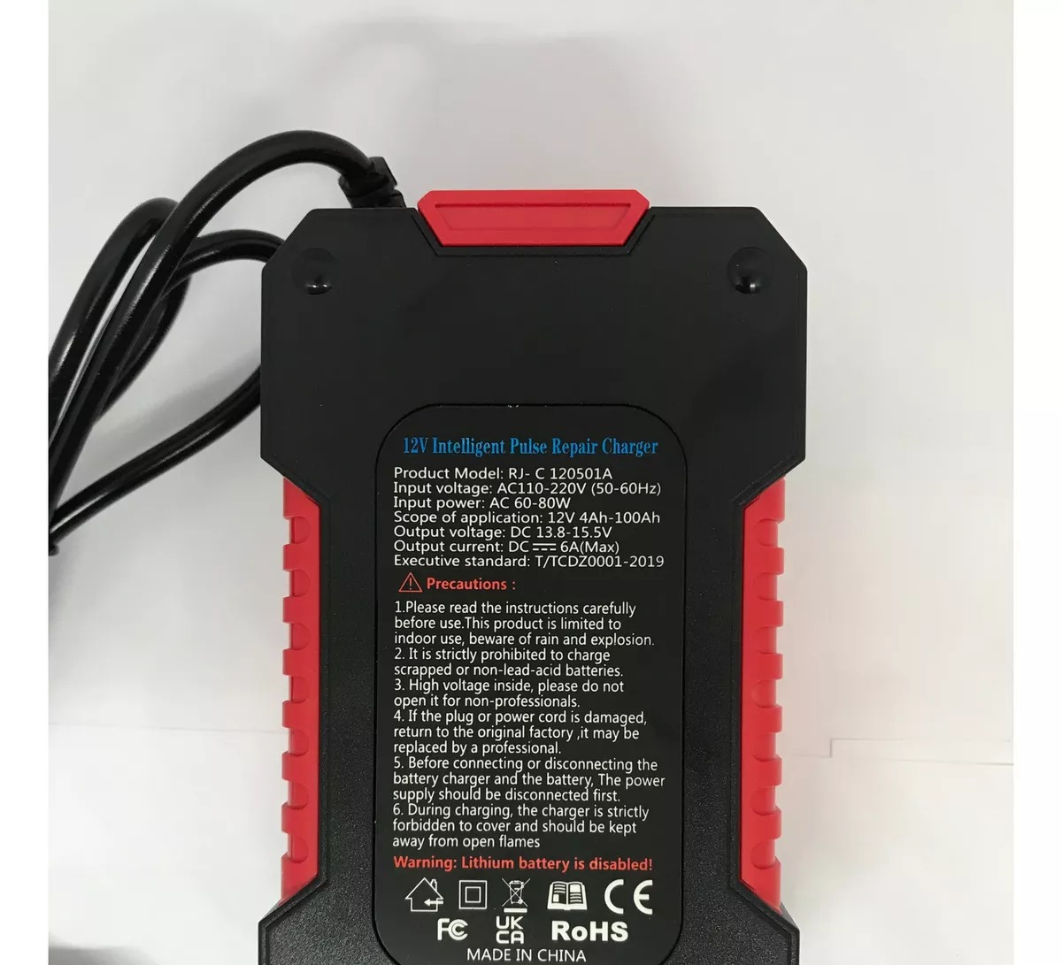 Cargador Baterias Carro Motos 12v - Imagen 4