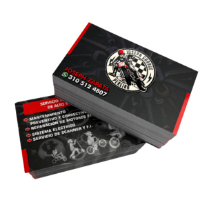 TARJETAS 4X4 PLASTIFICADO MATE CON RESERVA UV